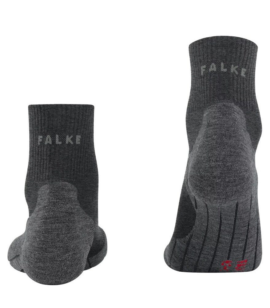 FALKE Kurzsocken Trekkingsocke TK5 Wander Wool (hoher Tragekomfort) asphaltgrau Herren