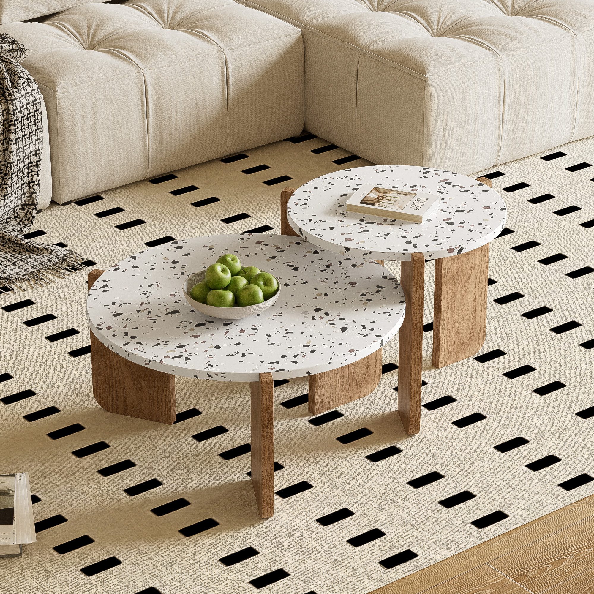 Refined Living Couchtisch Moderner zusammensetzbarer Couchtisch günstig online kaufen