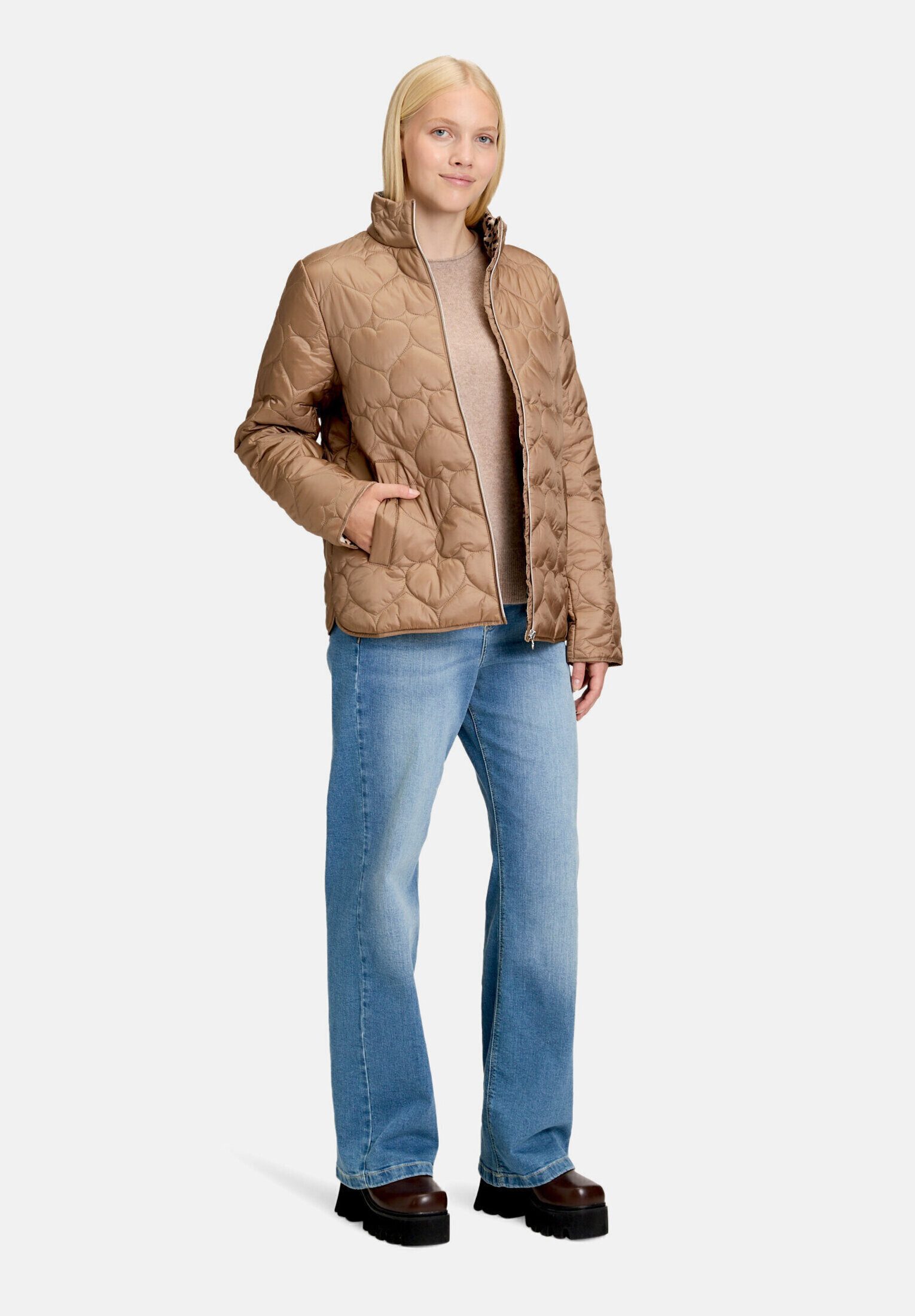 Cartoon Outdoorjacke Damen mit Steppungen