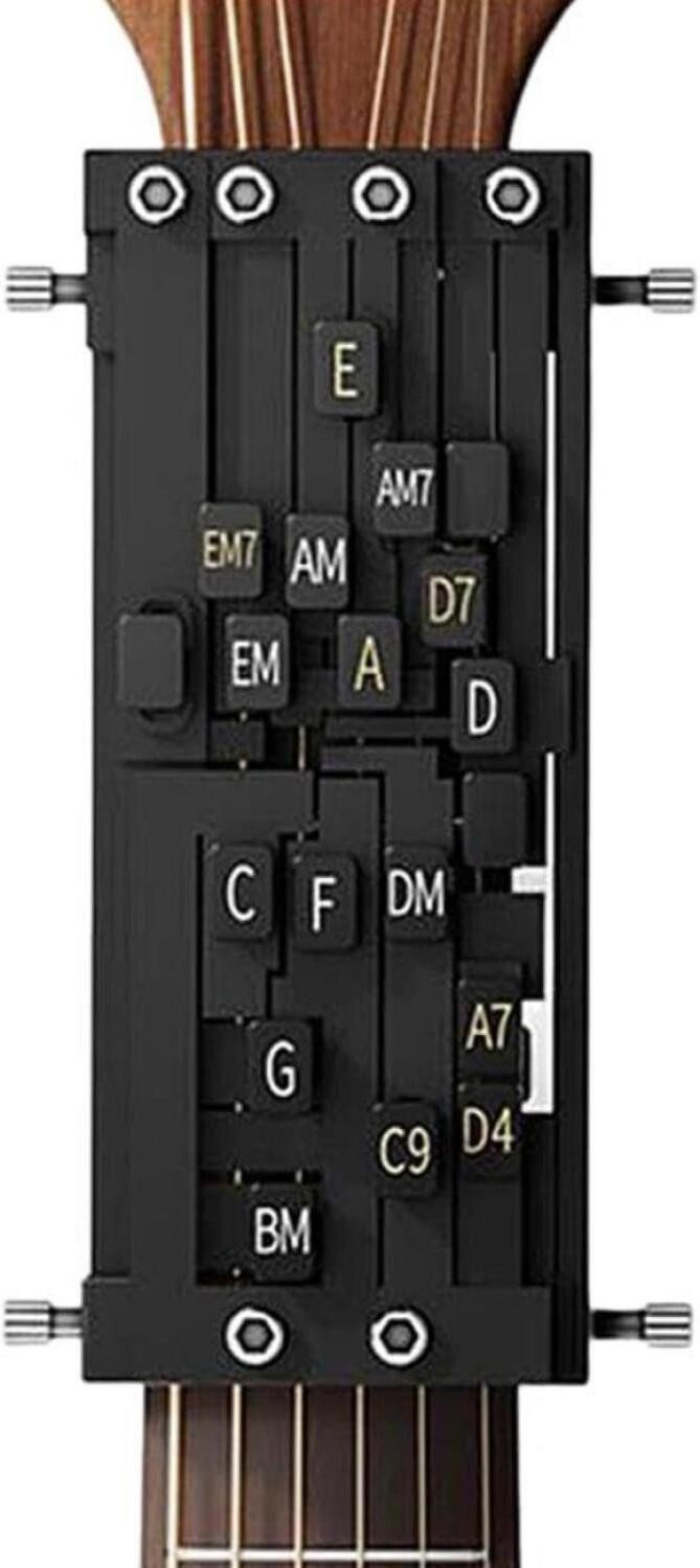 FELIXLEO Westerngitarre Gitarren Akkord Trainer Hilfe für Akkorde Akkordwechsler Lernsystem, 4-St.