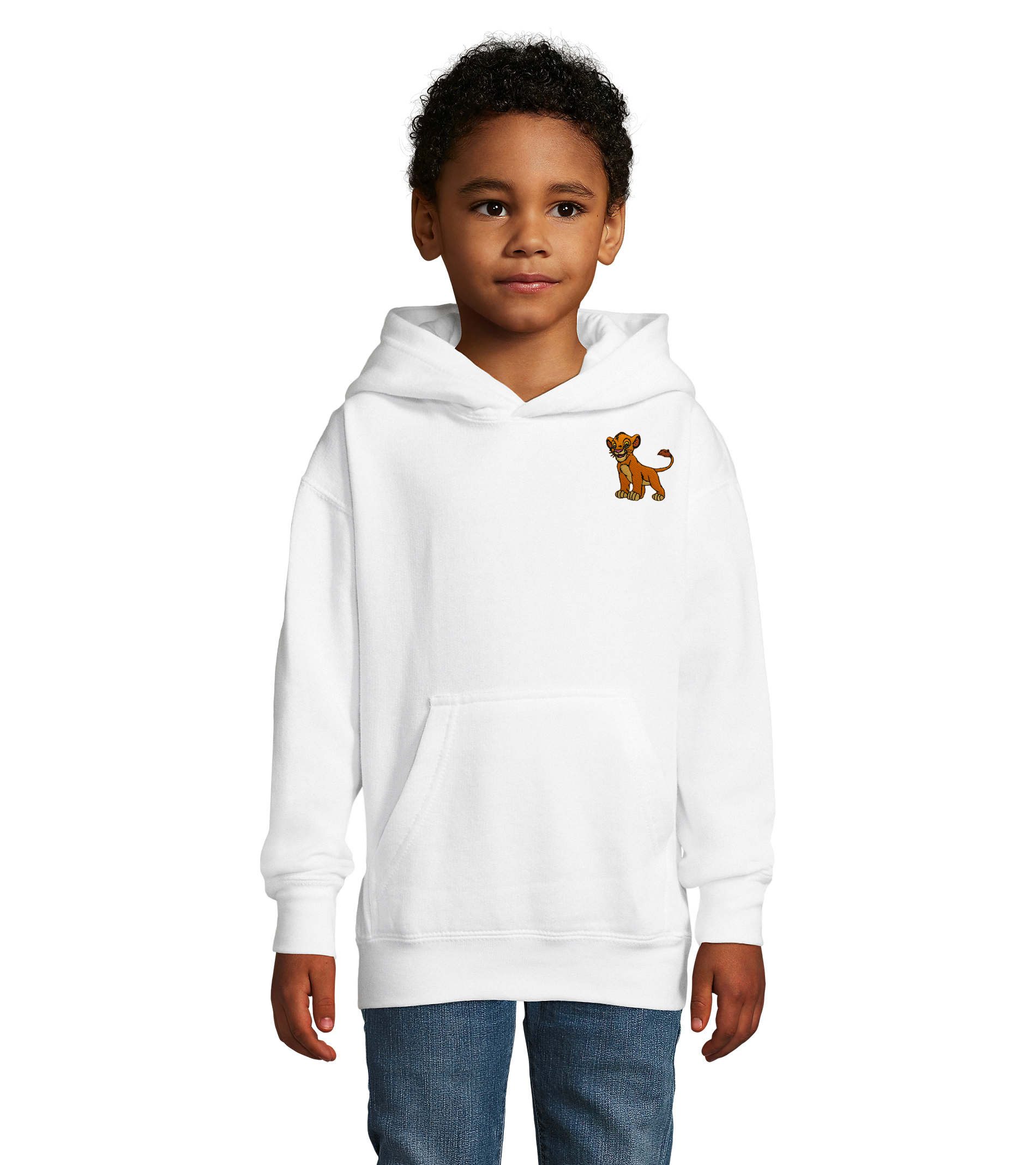 Blondie & Brownie Hoodie Simba König Löwen löwe Sahara Retro Kino Film Vintage kinder Hoodie (Einzelartikel) Disney Simba Lion King Vintage Kids Hoody