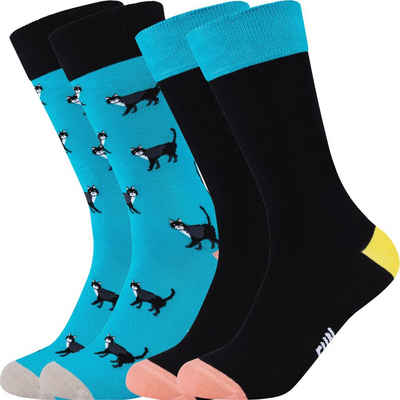 Fun Socks Socken »Unisex-Socken 2 Paar« gemustert