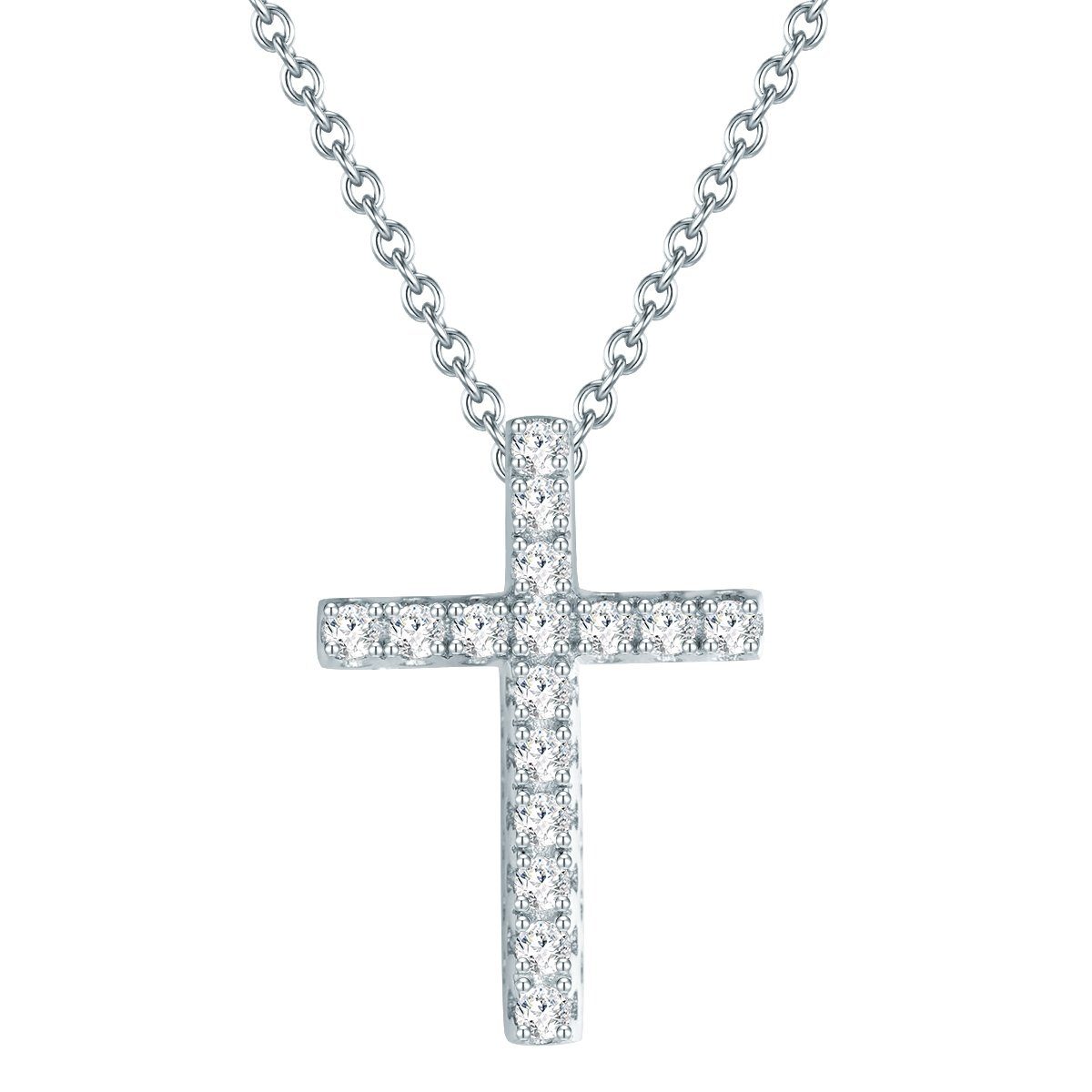 Silberkette Kreuz silber