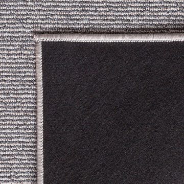 Teppich Flachgewebe-Teppich im schlichten einfarbigen Design in grau, Teppich-Traum, rechteckig