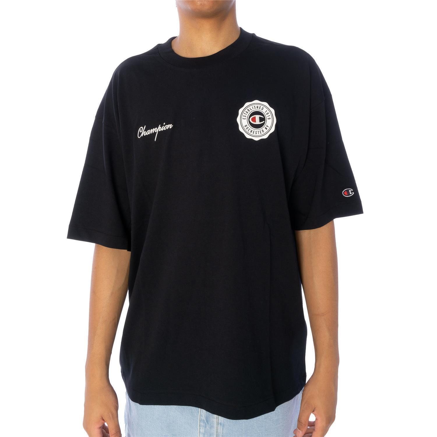 Champion T-Shirt T-Shirt Champion 219855 (1-tlg) Großer "Champion" Logo-Print auf der Rückseite