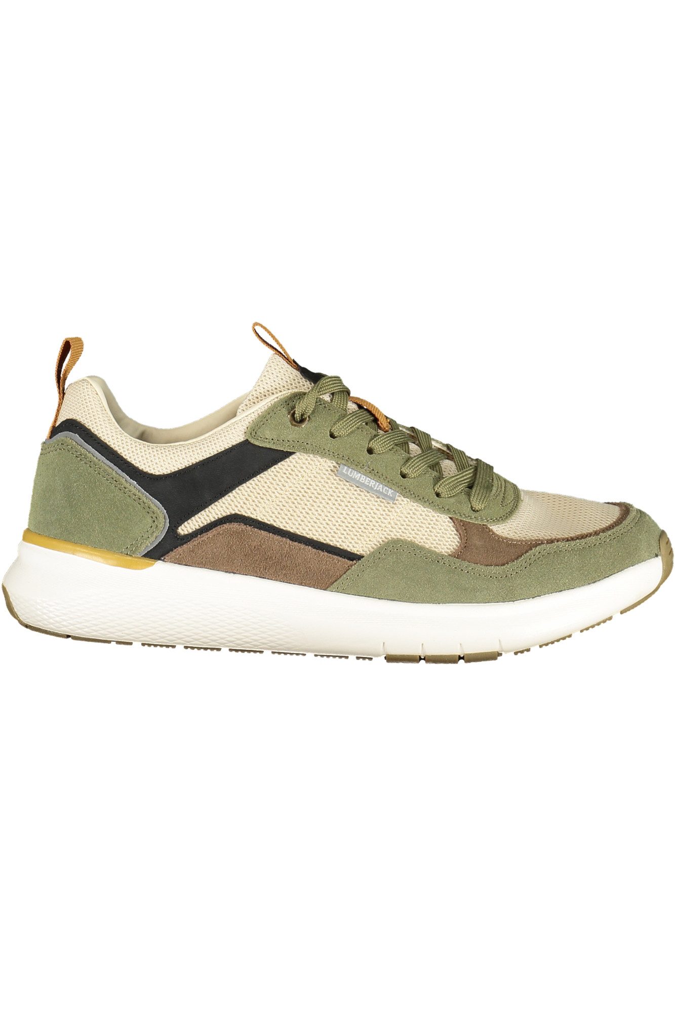 LUMBERJACK Sneaker Grüner Herrensportschuh mit kontrastierenden