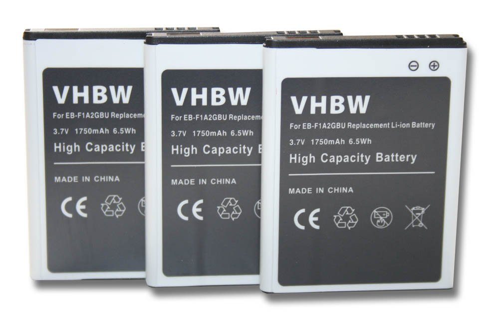 vhbw passend für Samsung Galaxy Style M340S, S2 GT-i9108, S2 GT-i9188, S2 Smartphone-Akku 1750 mAh