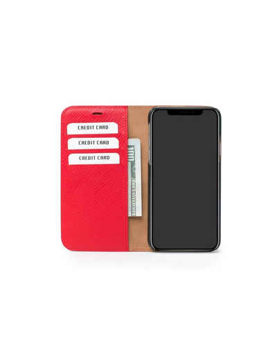 Beyzacases Smartphone-Hülle »Beyzacases Duke Folio Leder Schutz-Hülle Etui für Apple iPhone X Xs Rot«