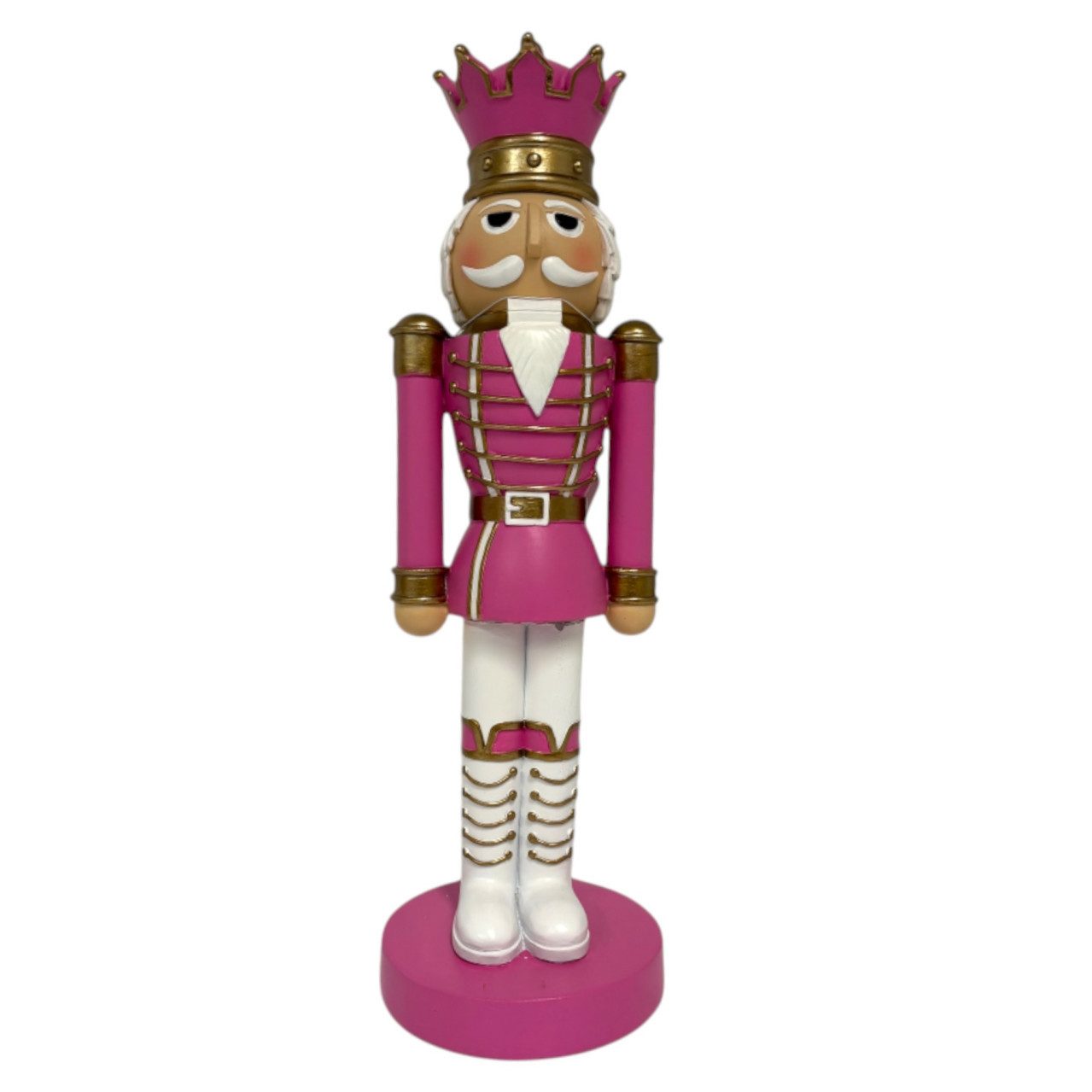 Weihnachtsfigur Dekofigur Nußknacker 58 x 17 x 17 cm pink