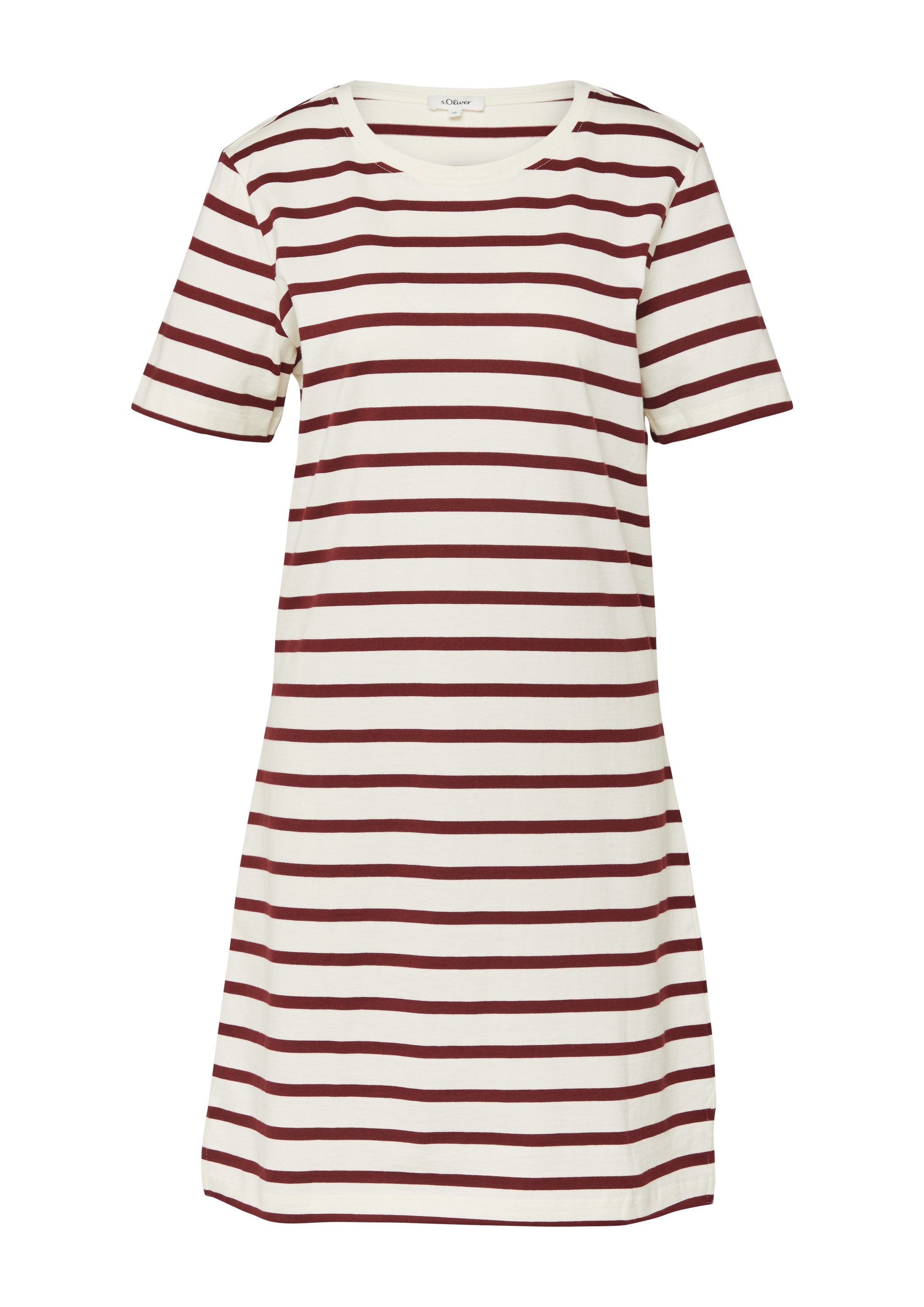 s.Oliver Midikleid Kleid Jersey-Kleid mit seitlichen Schlitzen