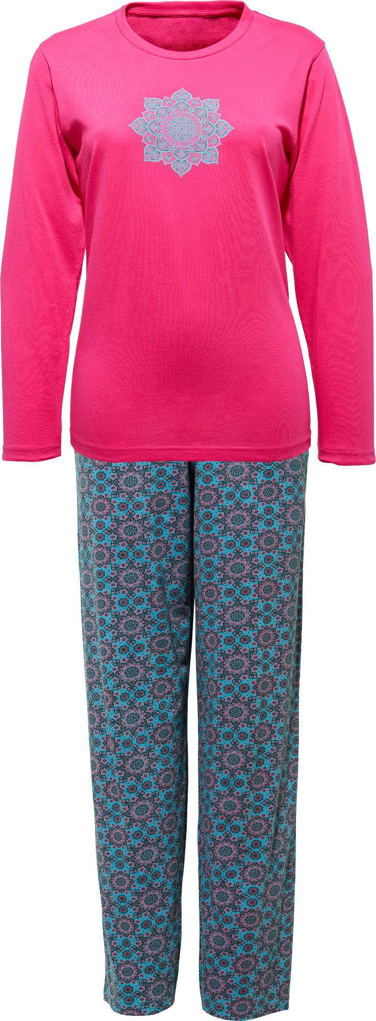 REDBEST Pyjama Damen-Schlafanzug Single-Jersey gemustert günstig online kaufen