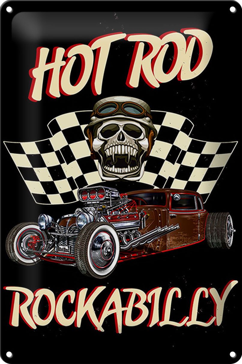Metallschild Schild Blech -Made in Germany- Auto 20x30cm hot rod rockabilly Metall