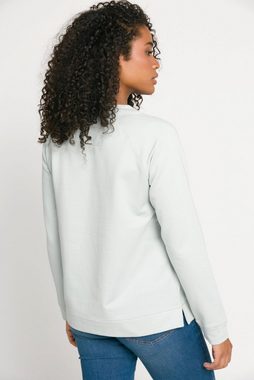 Gina Laura Sweatshirt Sweater extraweich Rundhals Raglan-Langarm
