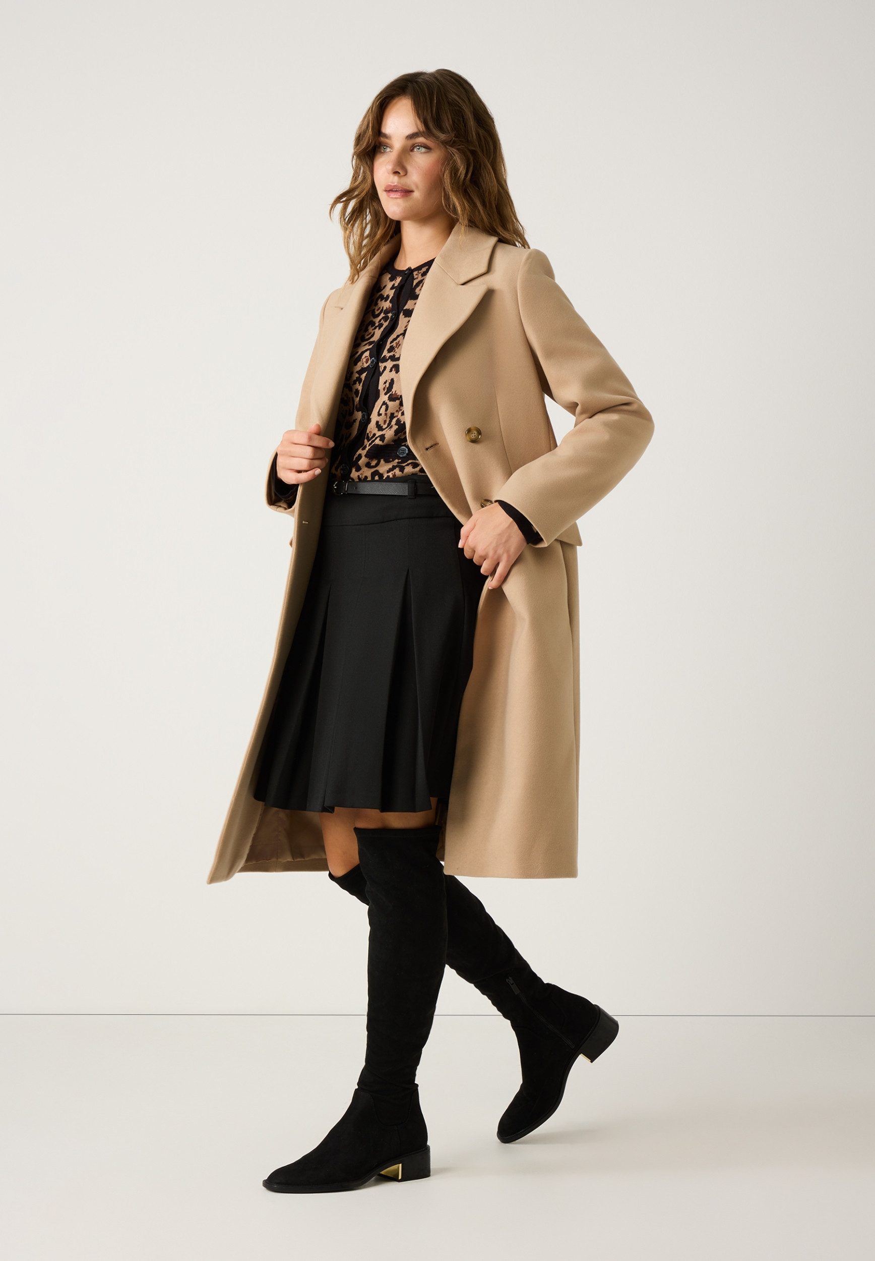 MORE&MORE Wintermantel Velours Blazer Coat günstig online kaufen