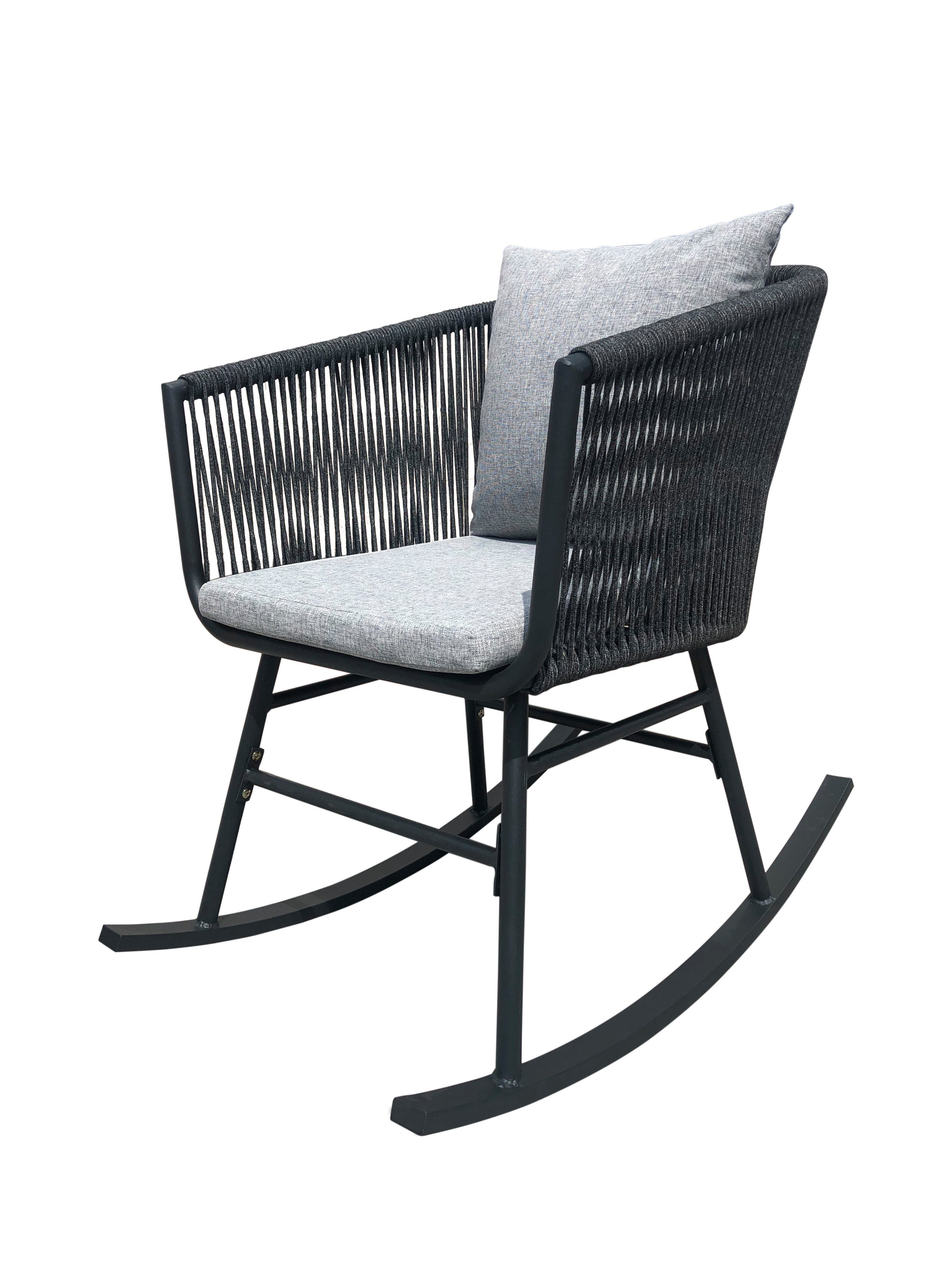 Happy Home Rattanstuhl Outdoor-Schaukelstuhl Garten Balkon günstig online kaufen