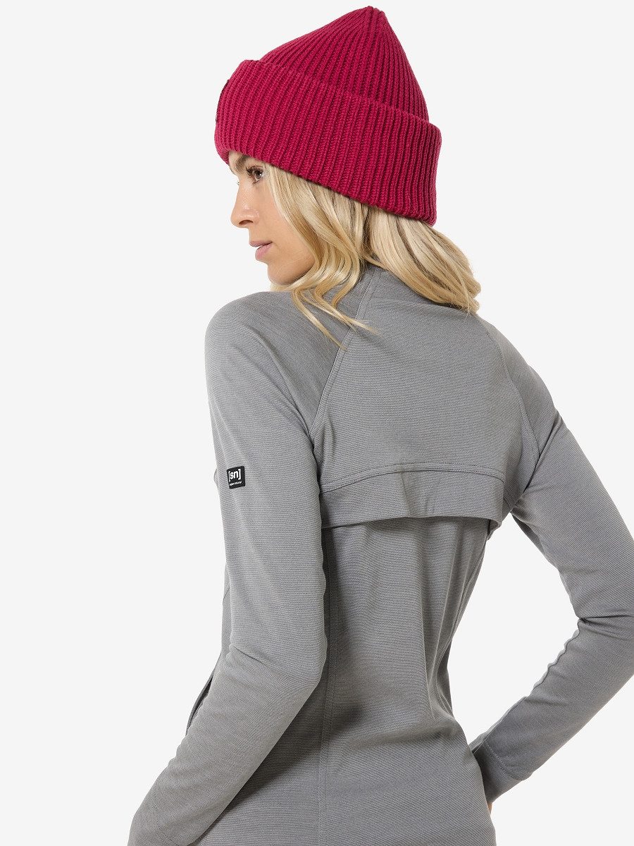 SUPER.NATURAL Outdoorjacke für Damen, Merino MOVEMENT JACKET figurbetont, atmungsaktiv