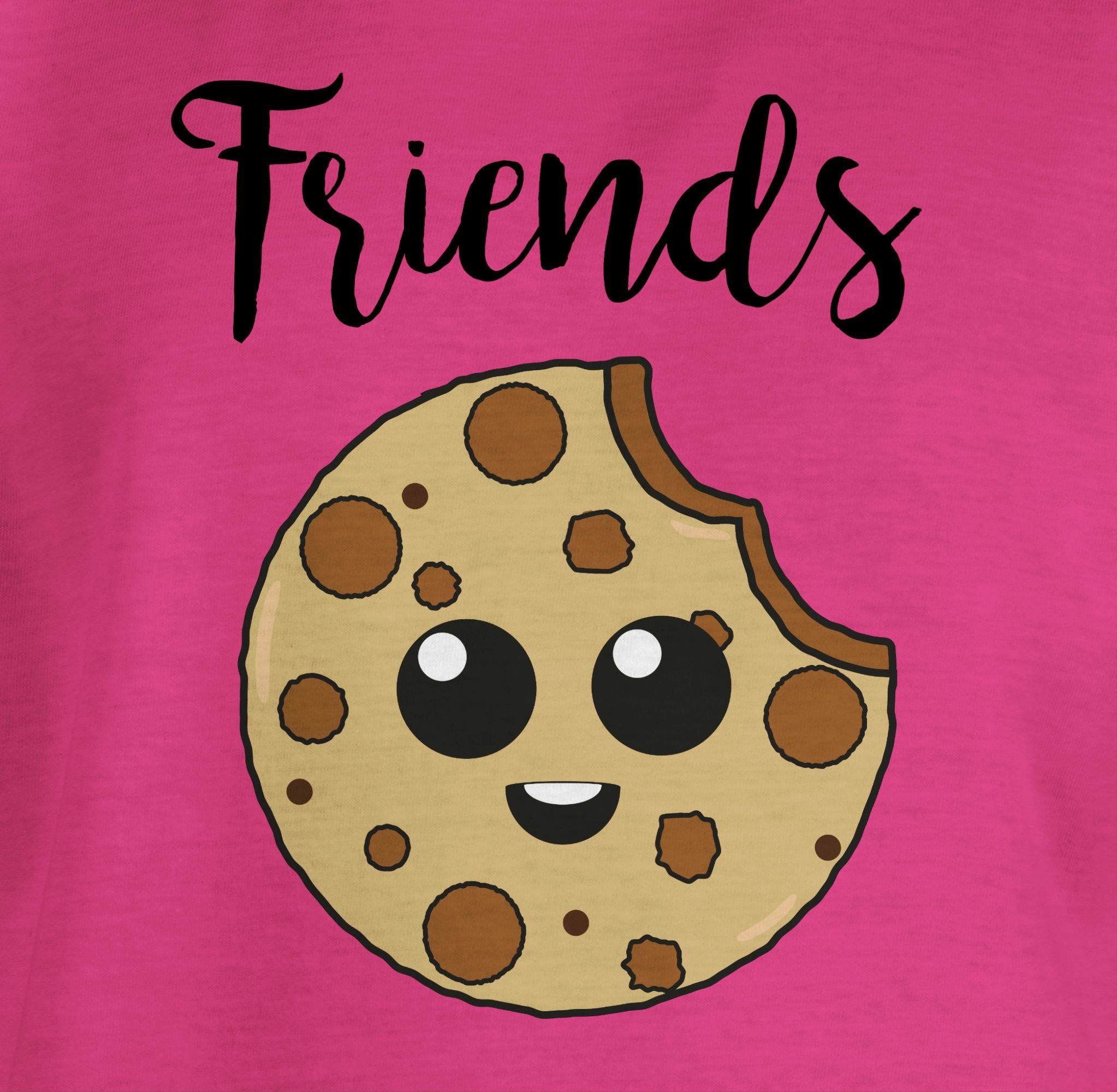 - Fuchsia Partner-Look Friends Familie T-Shirt Best Shirtracer Friends Kind 2 Cookies