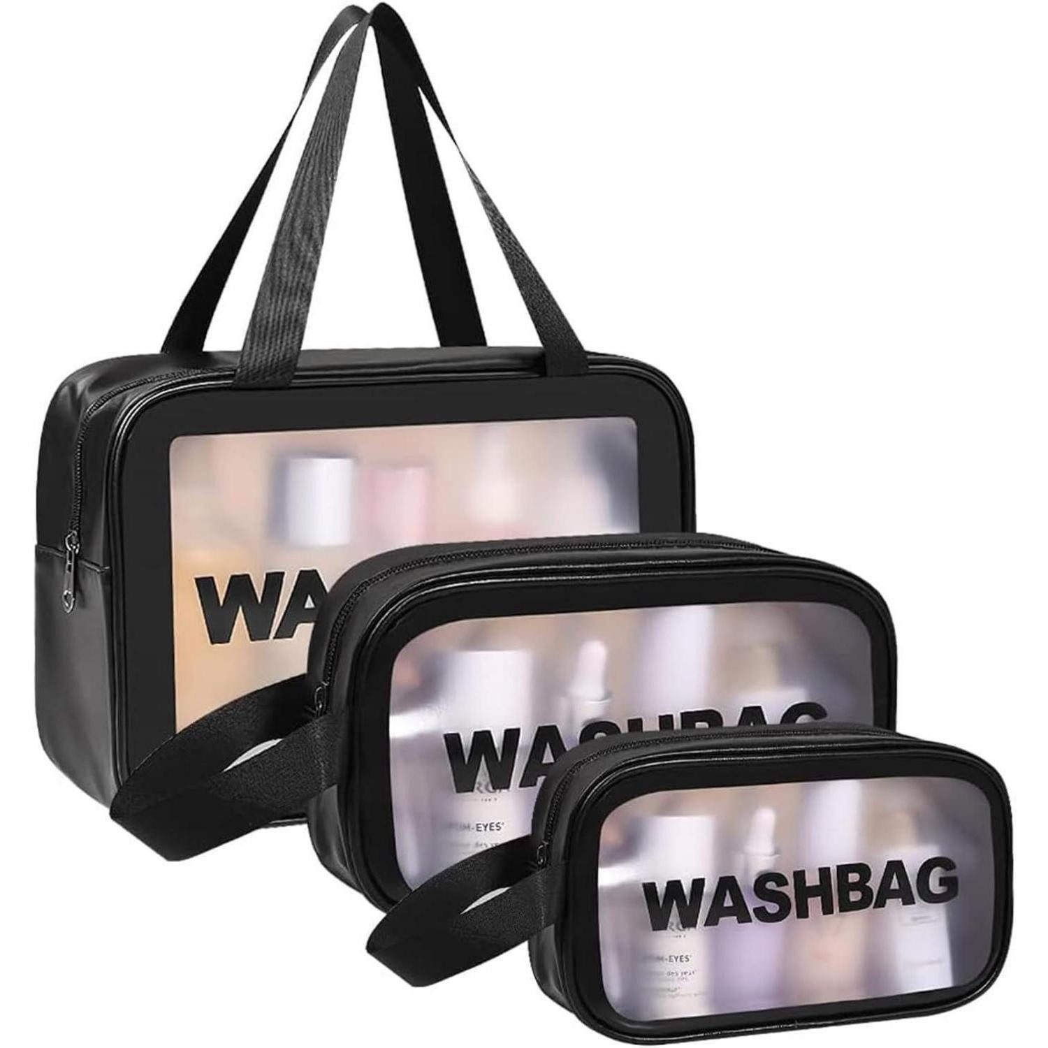 Kulturbeutel Transparente Kulturtasche Organizer, Wasserdichte Reise Kosmetiktasche