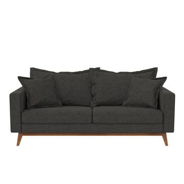 loft24 Sofa Miriam, Gestell aus Massivholz, 3-Sitzer