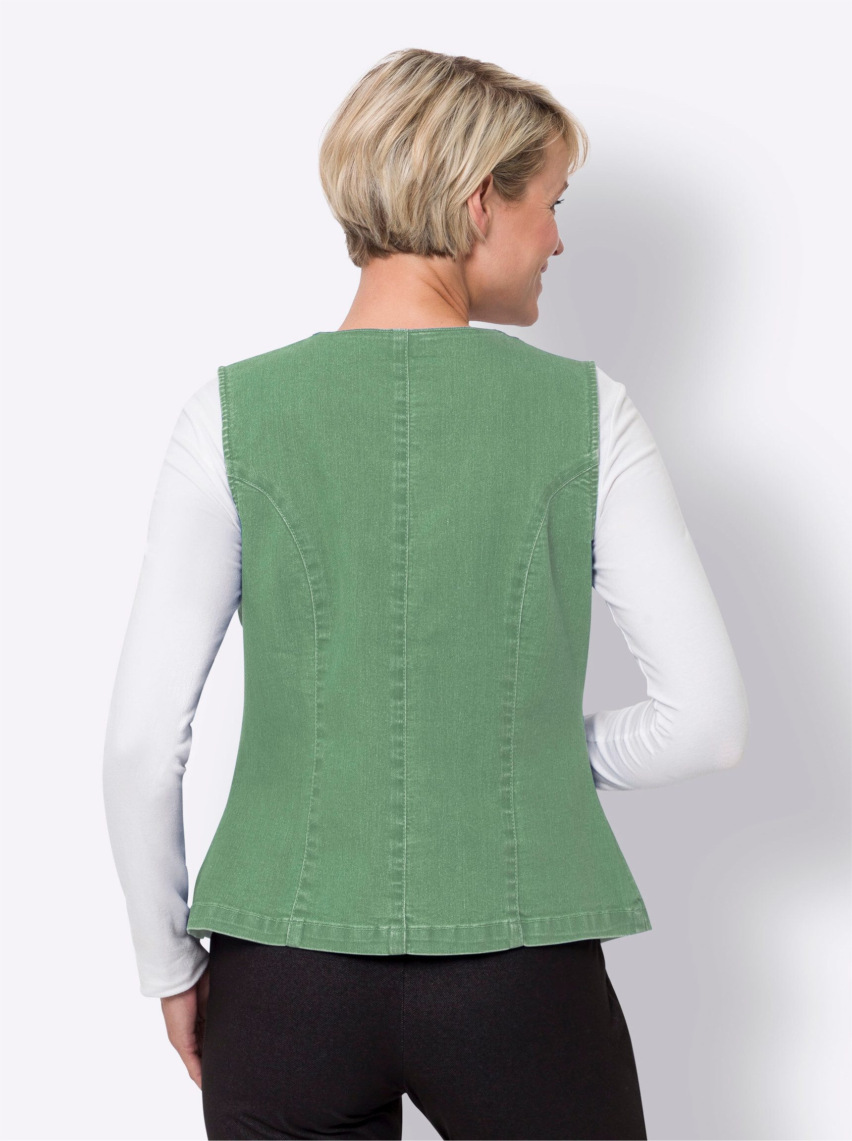Sieh an! Jerseyweste Jeansweste günstig online kaufen