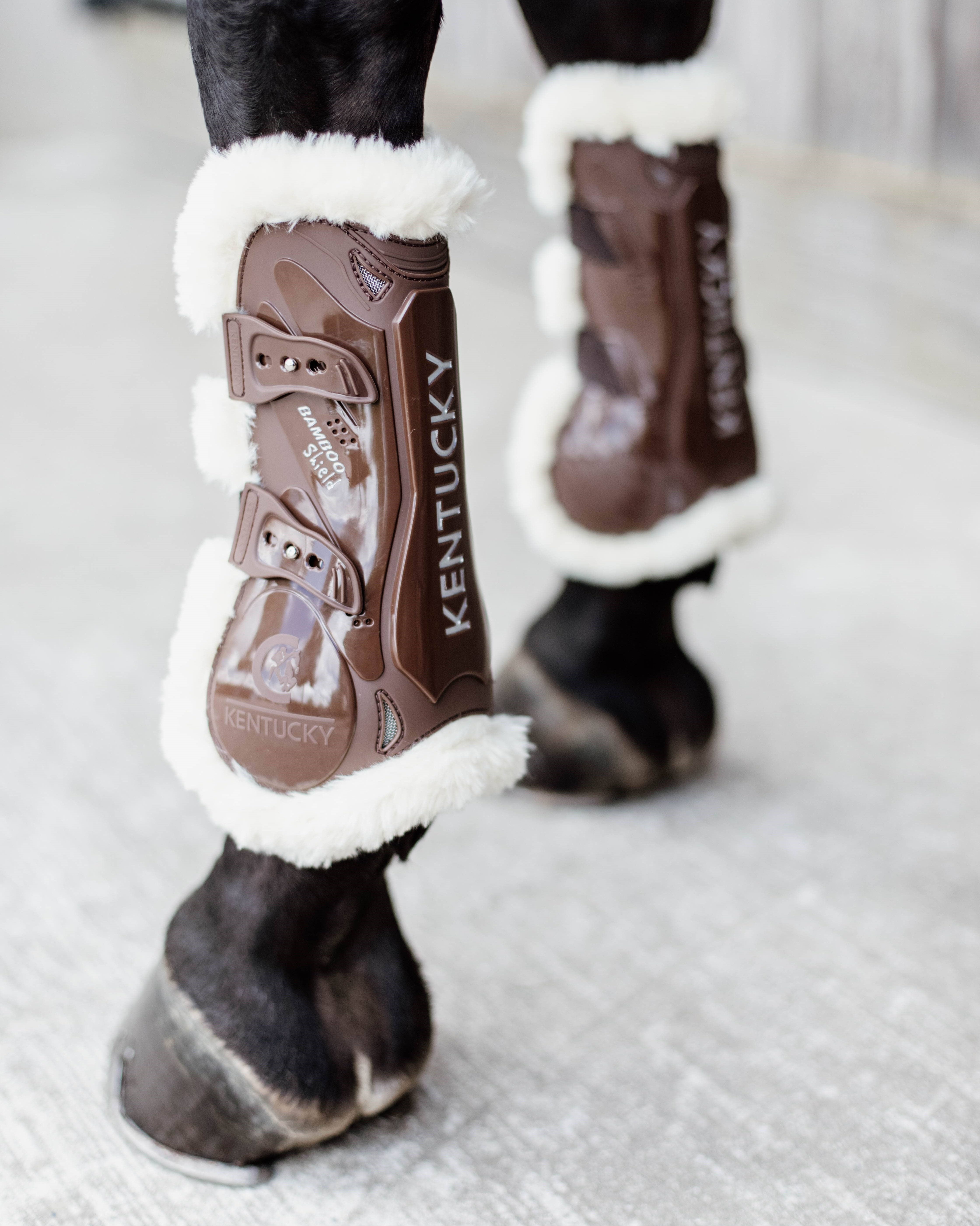 Kentucky Horsewear Gamaschen Vegan Fell Springgamaschen Bamboo Elastik