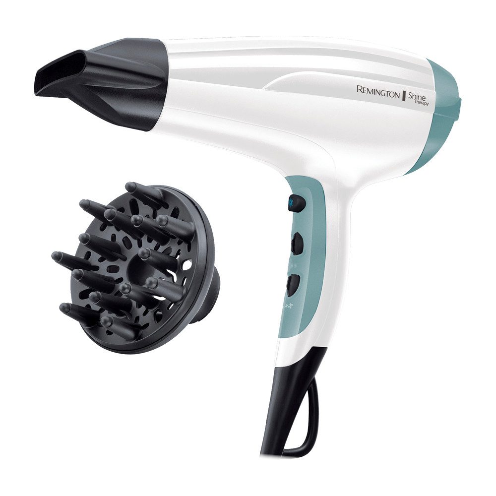 Remington Haartrockner D 5216, 2300 W, mit Ionenpflege [leicht & leise+ Diffusor] Arganöl & Vitamin E