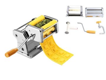 LIVOO Küchenmaschine LIVOO Nudelmaschine Ravioli Pasta Edelstahl Pastamaschine 9