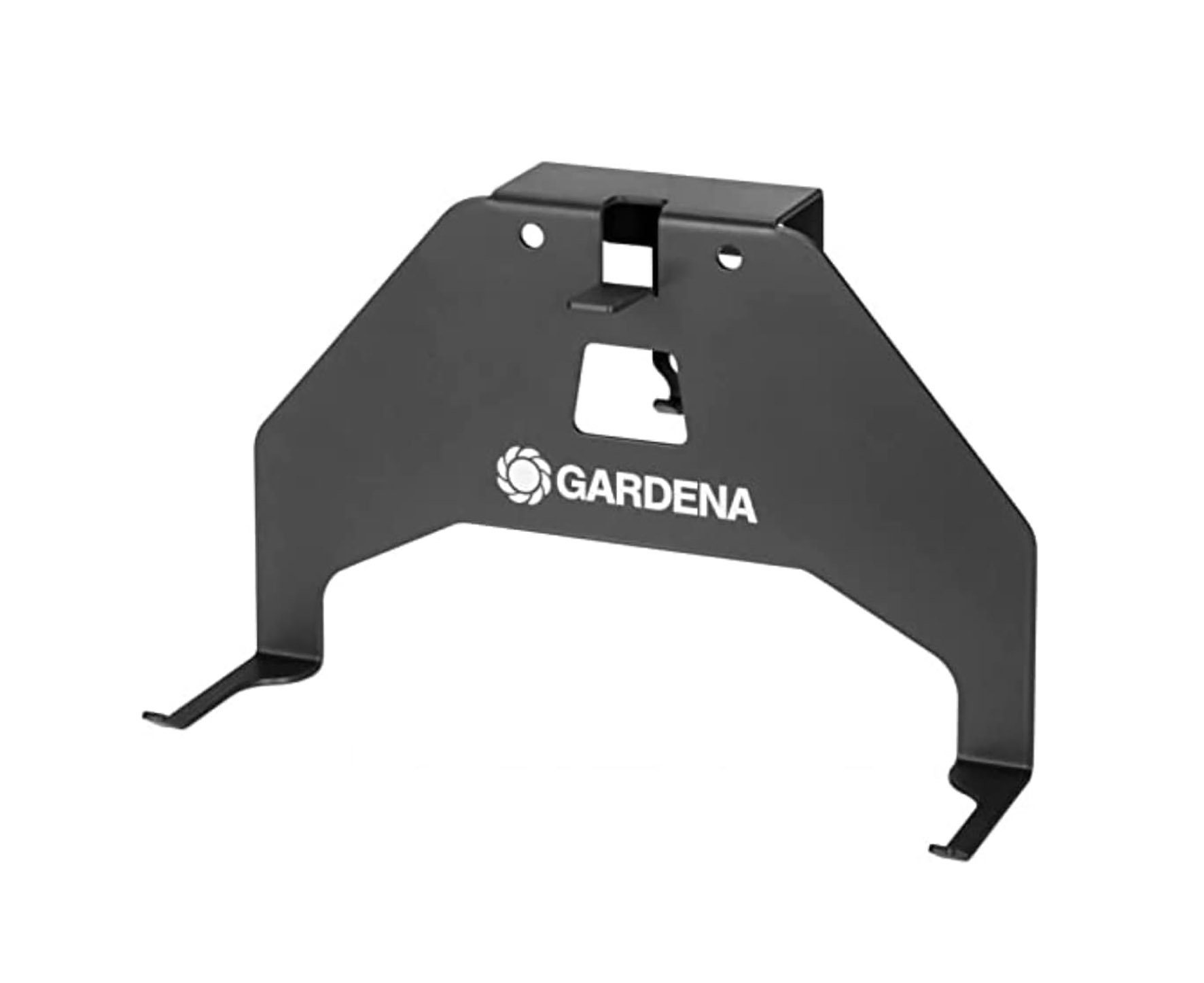 GARDENA Gartengerätehalter Gardena Wandhalterung für Mähroboter SILENO, (Packung, 1-tlg., Wand Halter, Metall Halterung für Rasenmäher Roboter)