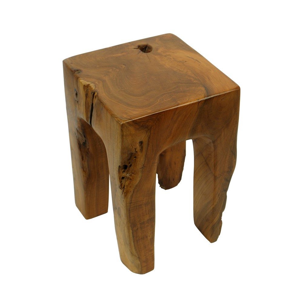 wohnfreuden Hocker Teakholz Hocker 4eckig - günstig online kaufen