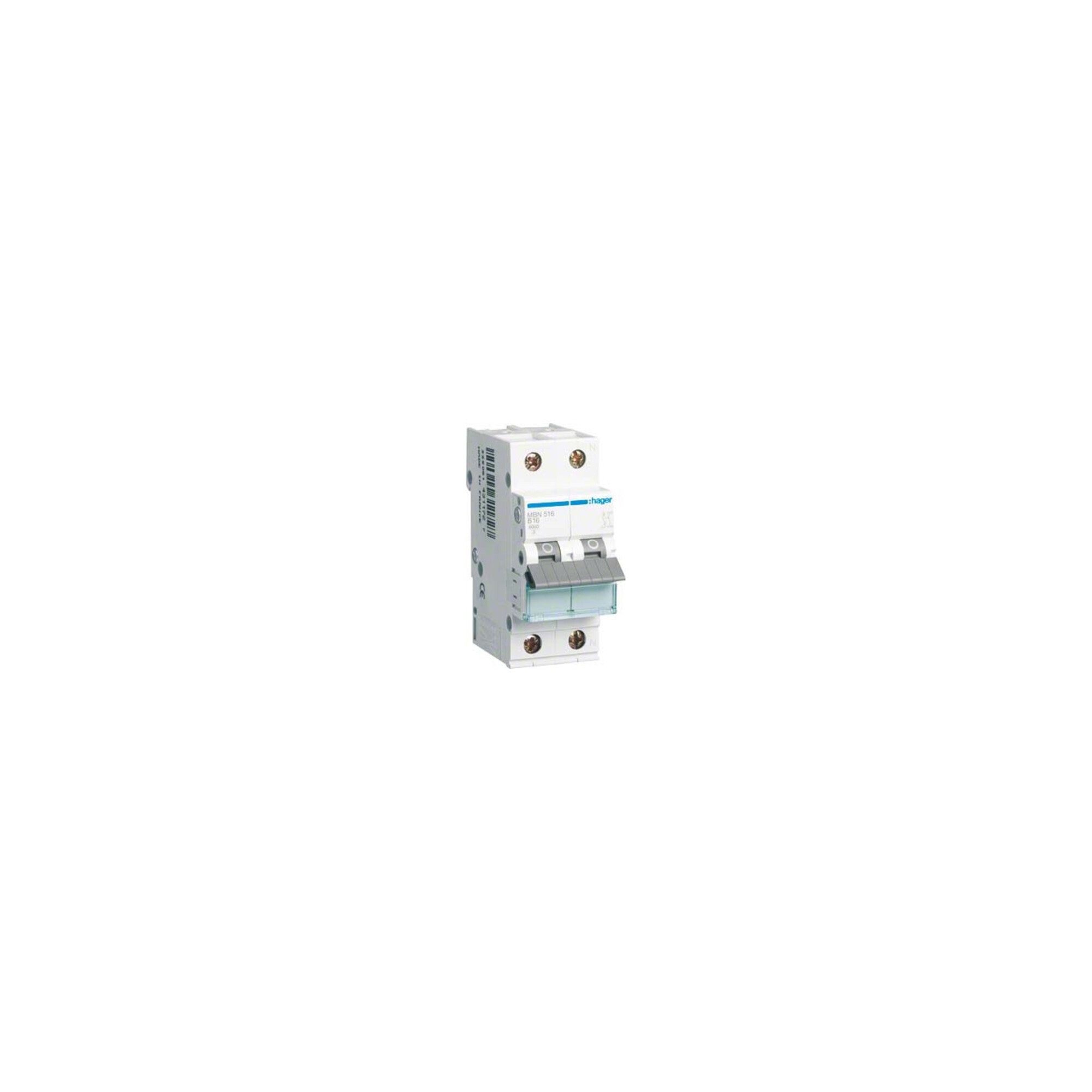 Hager Schalter Hager Leitungsschutzschalter 1p+N, B-16A, 6kA MBN516