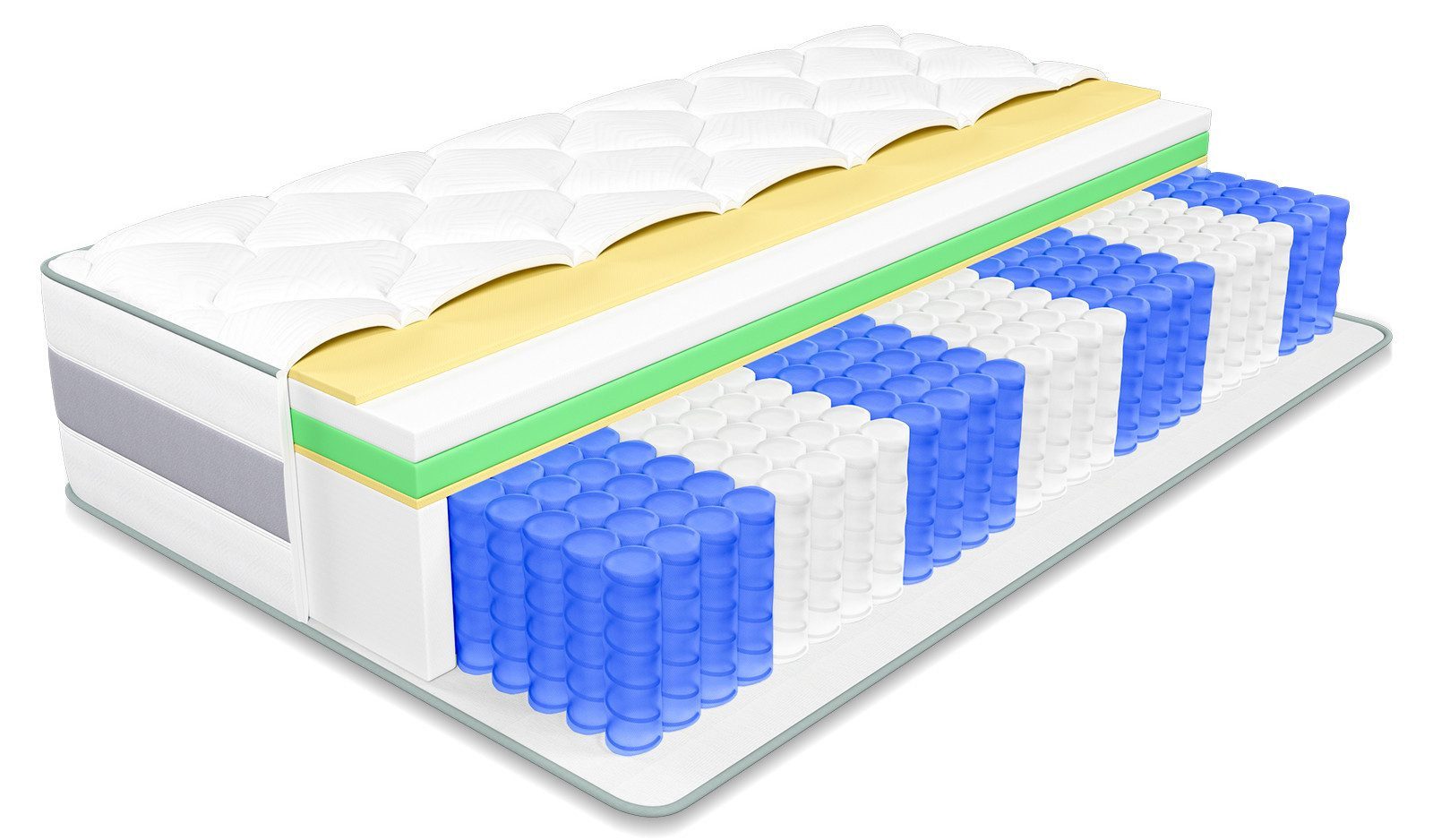 Taschenfederkernmatratze Federkernmatratze, 10 Schichten aus hochwertigem M günstig online kaufen