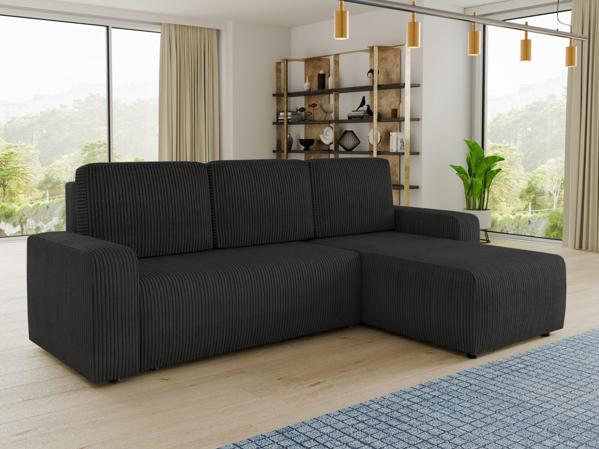 Sofnet Ecksofa Roma L, mit Schlaffunktion und Bettkasten, L-Form Couch, Cor günstig online kaufen