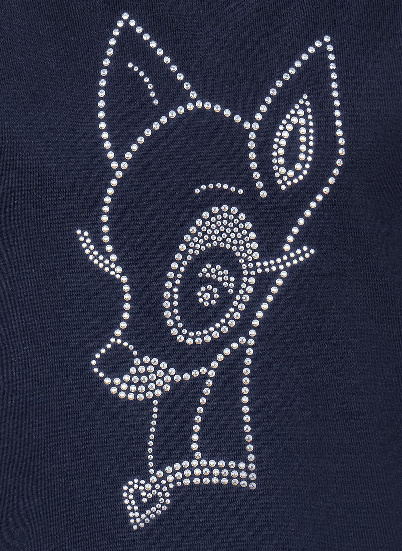 T-Shirt Bambi-Motiv TRIGEMA glitzerndem T-Shirt mit Trigema