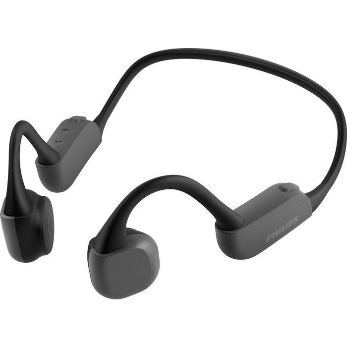 Philips TAA6606BK/00 Bluetooth-Kopfhörer (Freisprechfunktion A2DP Bluetooth AVRCP Bluetooth HFP Bone Conduction Nackenbügel Nachtlicht Wasserdicht gemäß IP67)