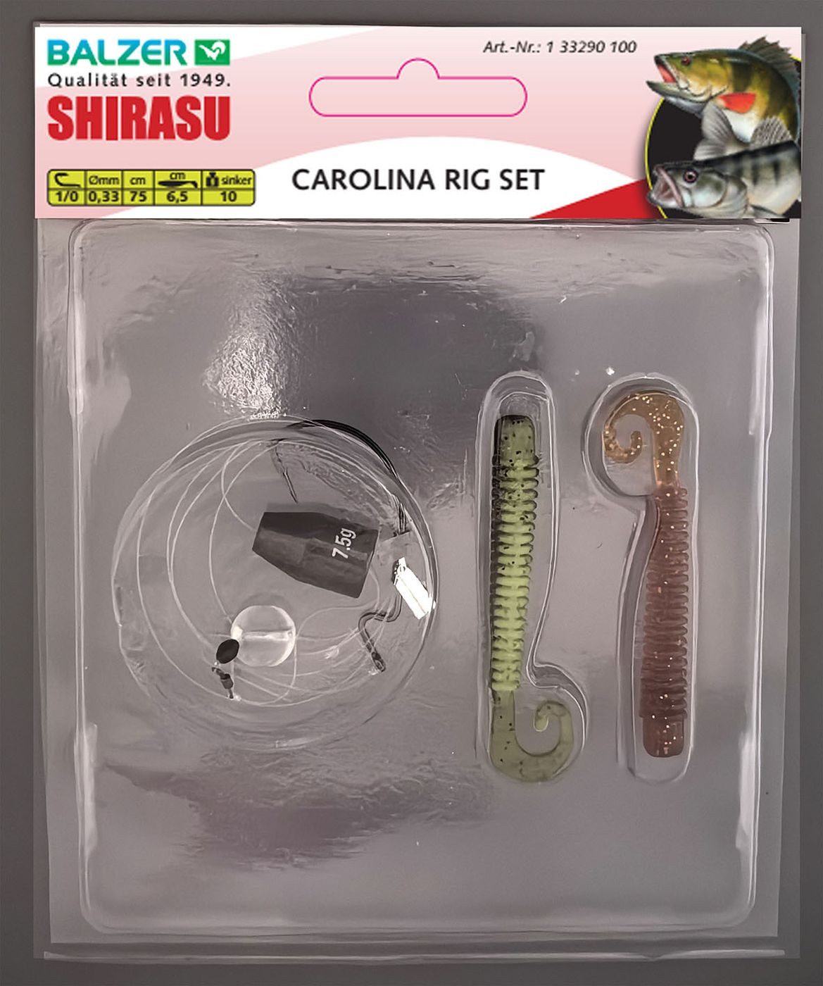 Kunstköder Balzer Ready to Fish Carolina Perch 6,5cm 10g - Carolina Rig