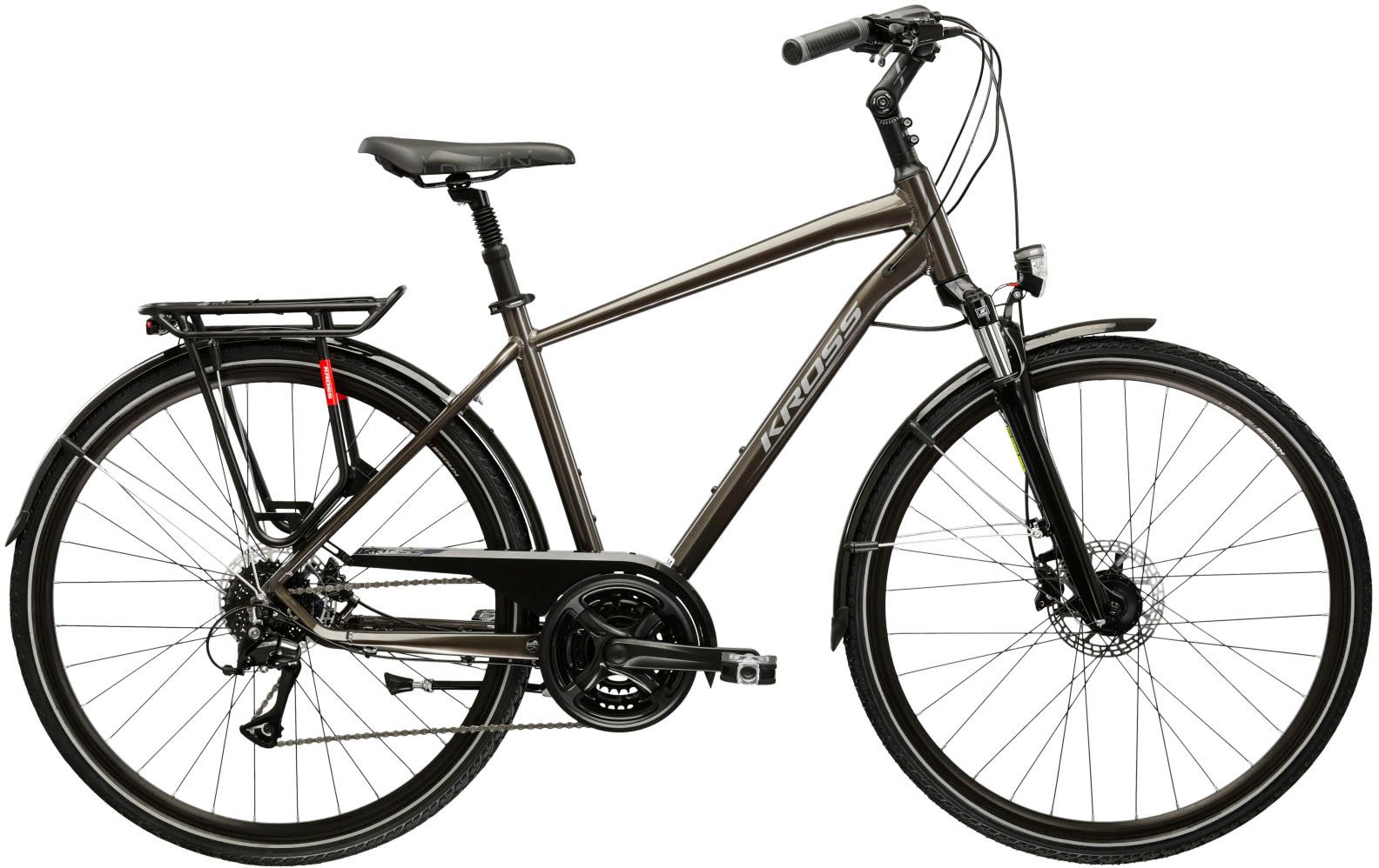 Kross Trekkingrad Trans 4.0, 24 Gang Shimano ACERA M3020 Schaltwerk, Kettenschaltung