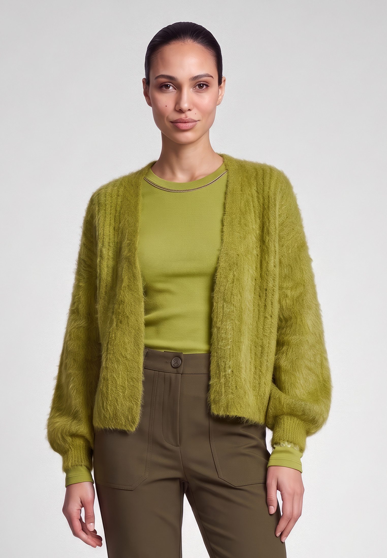 MARC AUREL Strickjacke im Zopfmuster