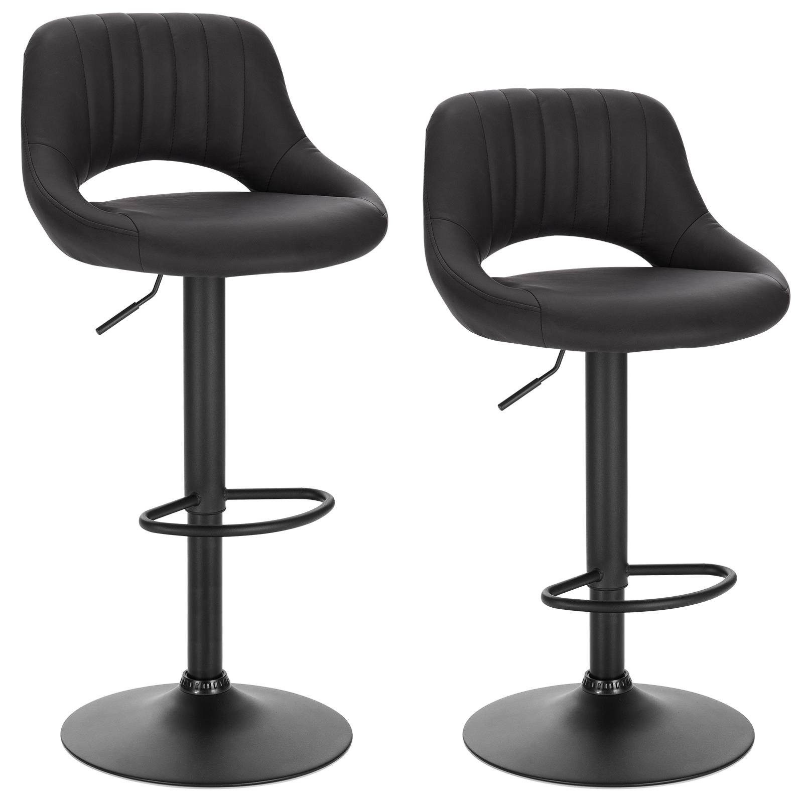 EUGAD Barhocker (2 St), aus Kunstleder und Stahl stufenlos höhenverstellbar günstig online kaufen