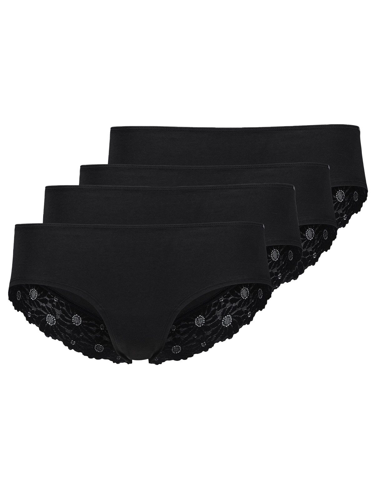 Panty 4er Pack Damen Panty CottonLace Essentials