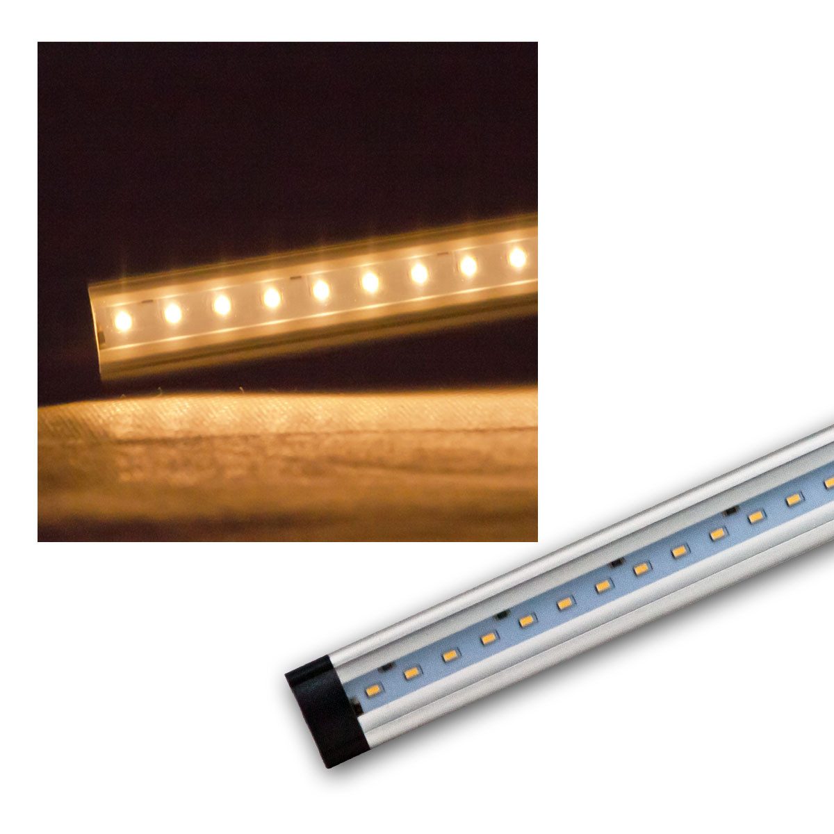 ChiliTec Unterbauleuchte LED Unterbauleuchte "CT-FL30" 30cm 240lm warmweiß