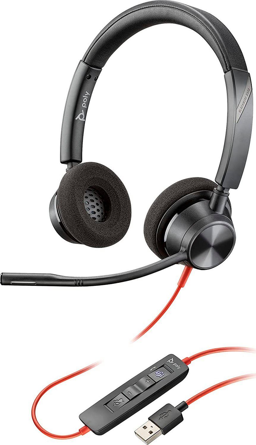 Poly BLACKWIRE 3320 Headset