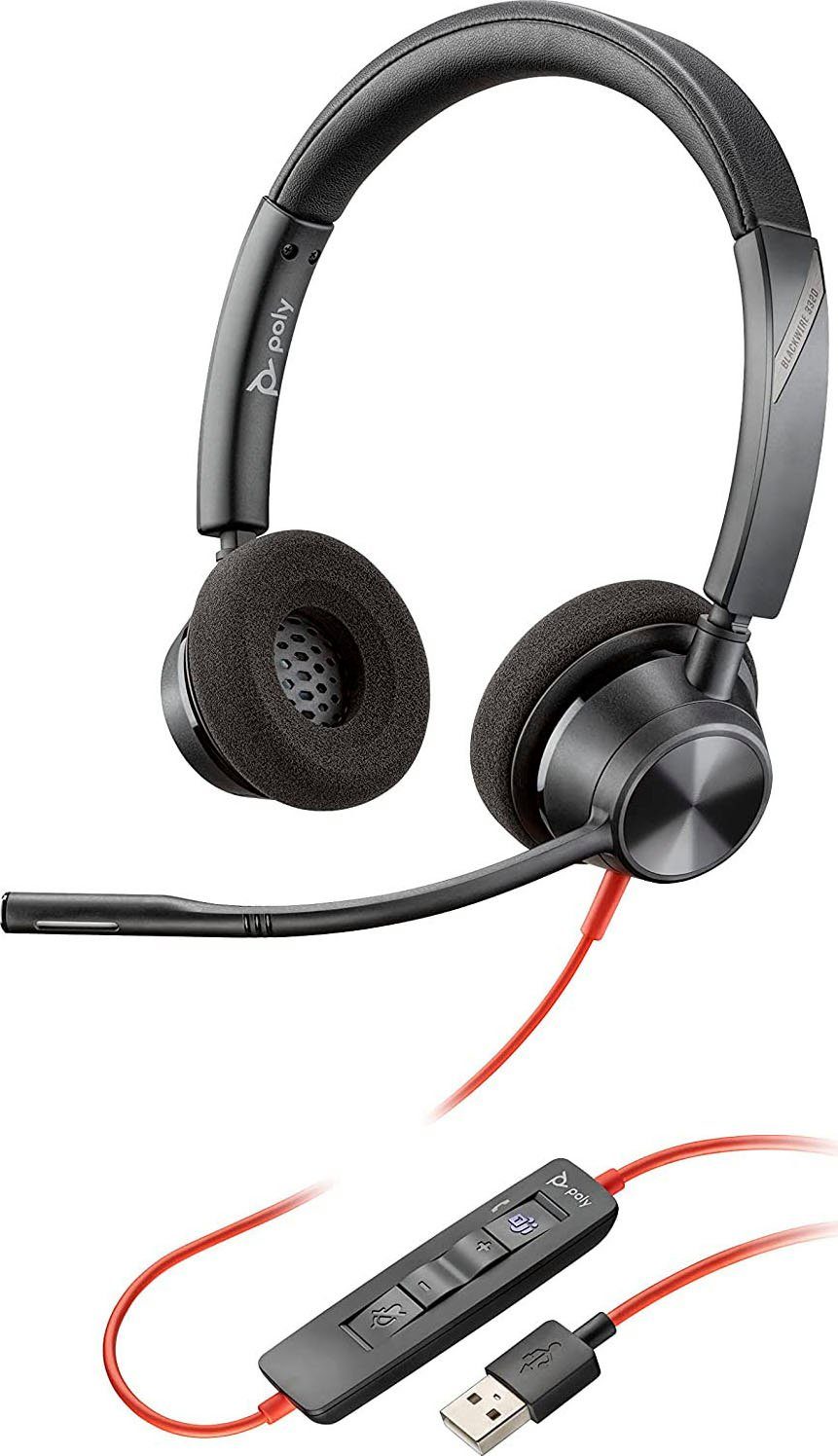 Nutzer jeden – BLACKWIRE für Audioqualität 3320 Headset, optimal Poly Hervorragende und Design modernes