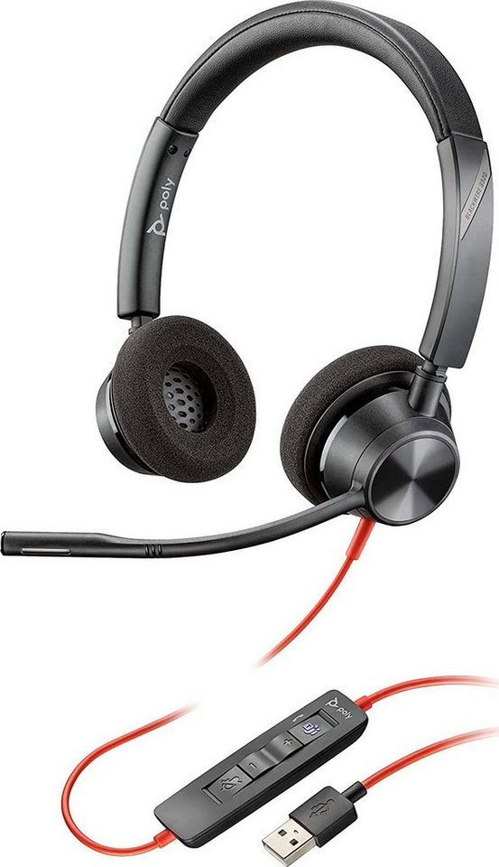 Poly BLACKWIRE 3320 Headset, Hervorragende Audioqualität und modernes  Design – optimal für jeden Nutzer