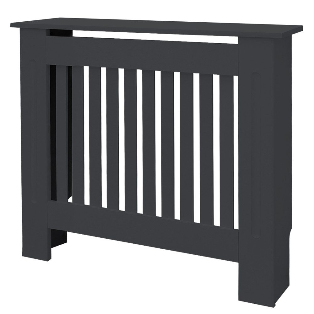 ML-DESIGN Heizungsverkleidung Heizkörperabdeckung aus Holz Heizkörperverkleidung für die Heizung, Zubehör für Heizkörper, Heizungsabdeckung lackiert Landhausstil 78x19x82 cm Anthrazit aus MDF