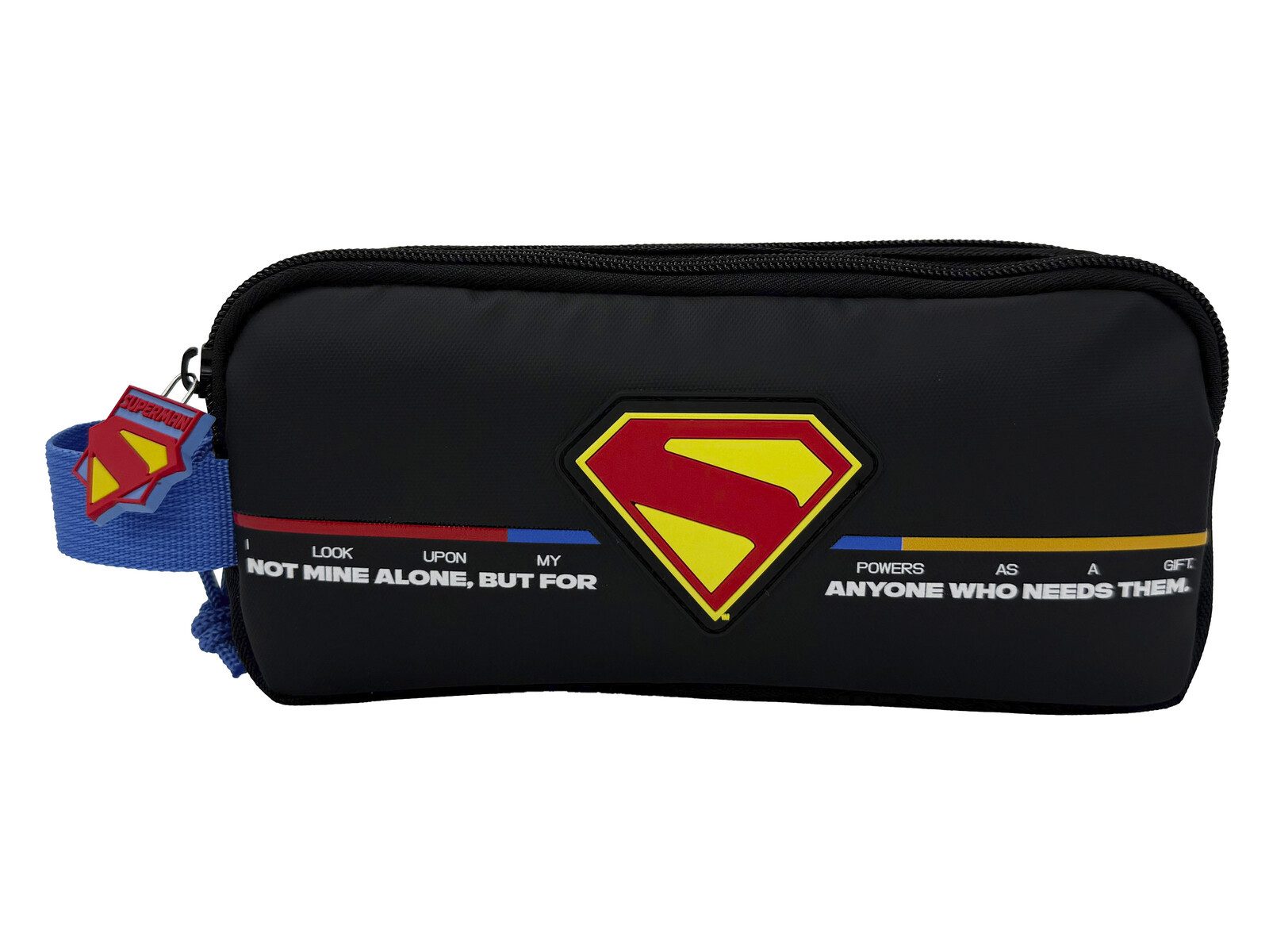Superman Federmäppchen Doppel Federmäppchen Schuletui