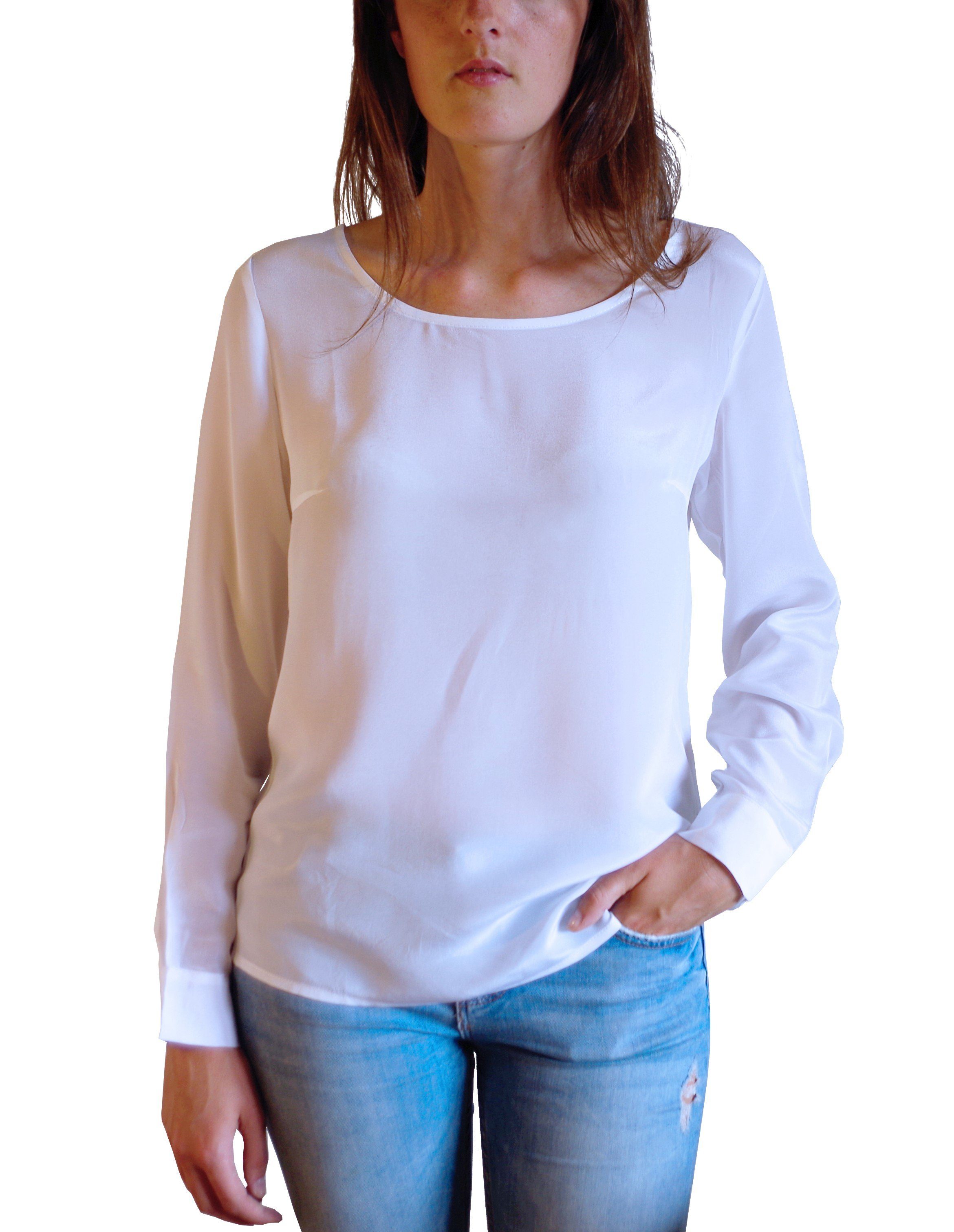 Posh Gear Seidenbluse Damen Bluse Rotondoseta günstig online kaufen