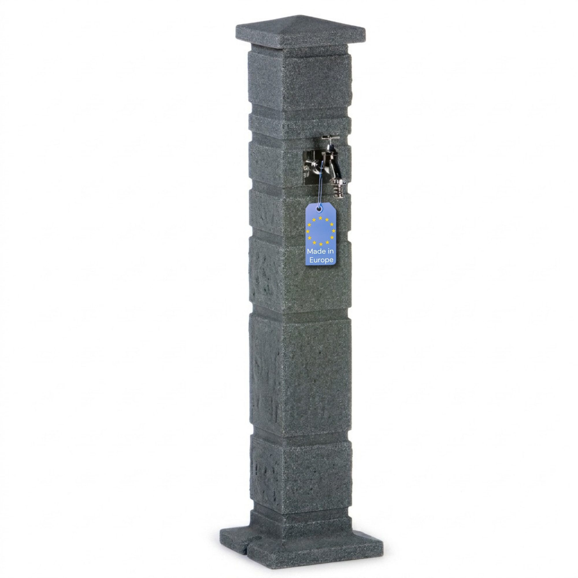 YourCasa Gartenbrunnen Classic Wassersäule Garten Römische Säulenoptik, 111 cm, abnehmbarer Deckel