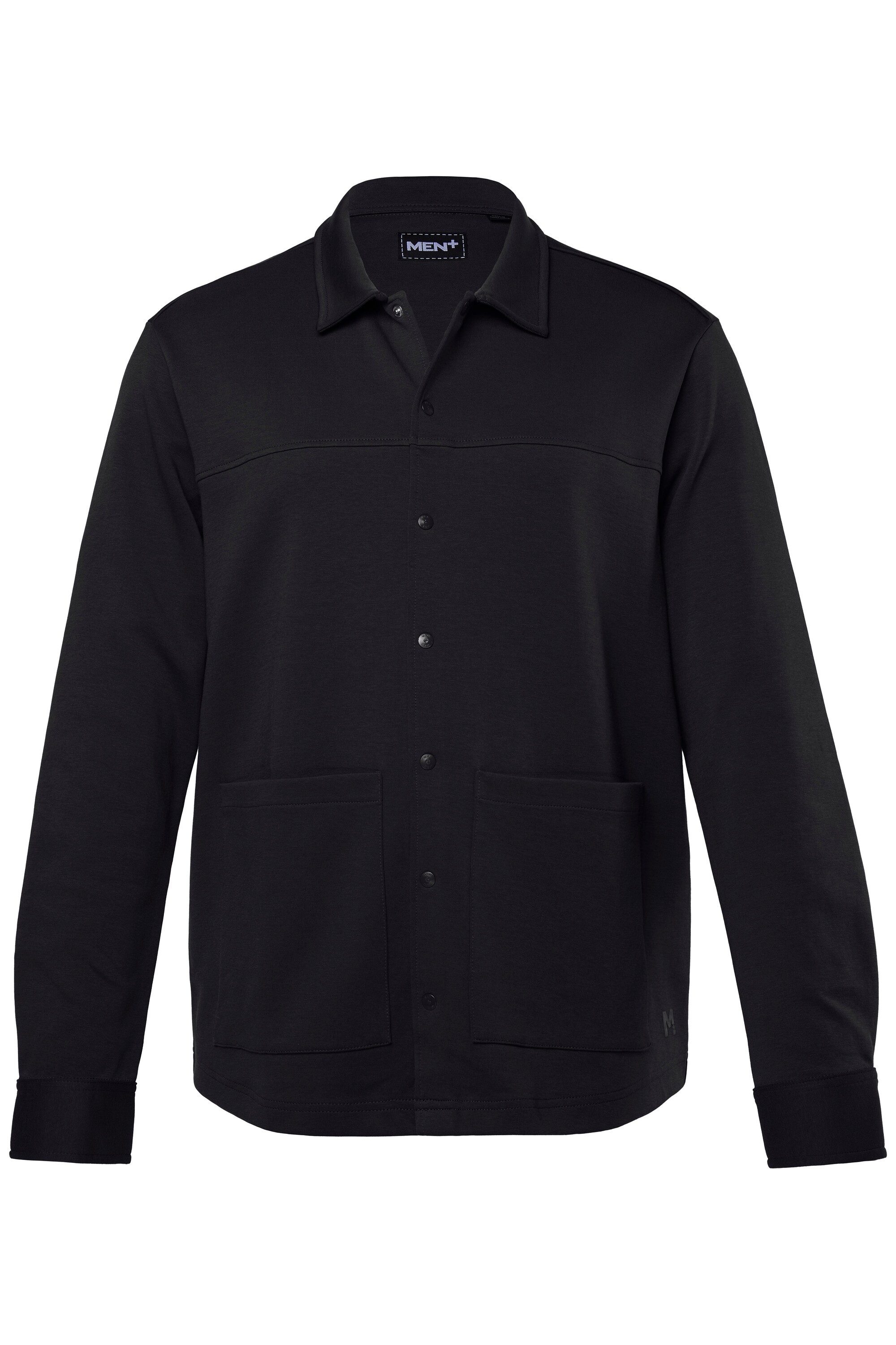 Men Plus Businesshemd Jersey-Overshirt FLEXLASTIC® Langarm Hemd günstig online kaufen