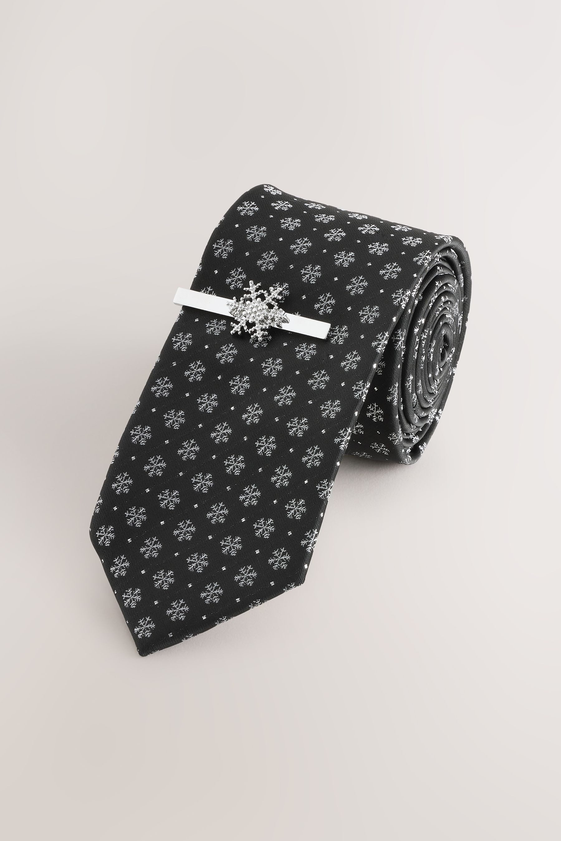 Next Krawatte Krawatte mit Weihnachtsmuster (2-St)
