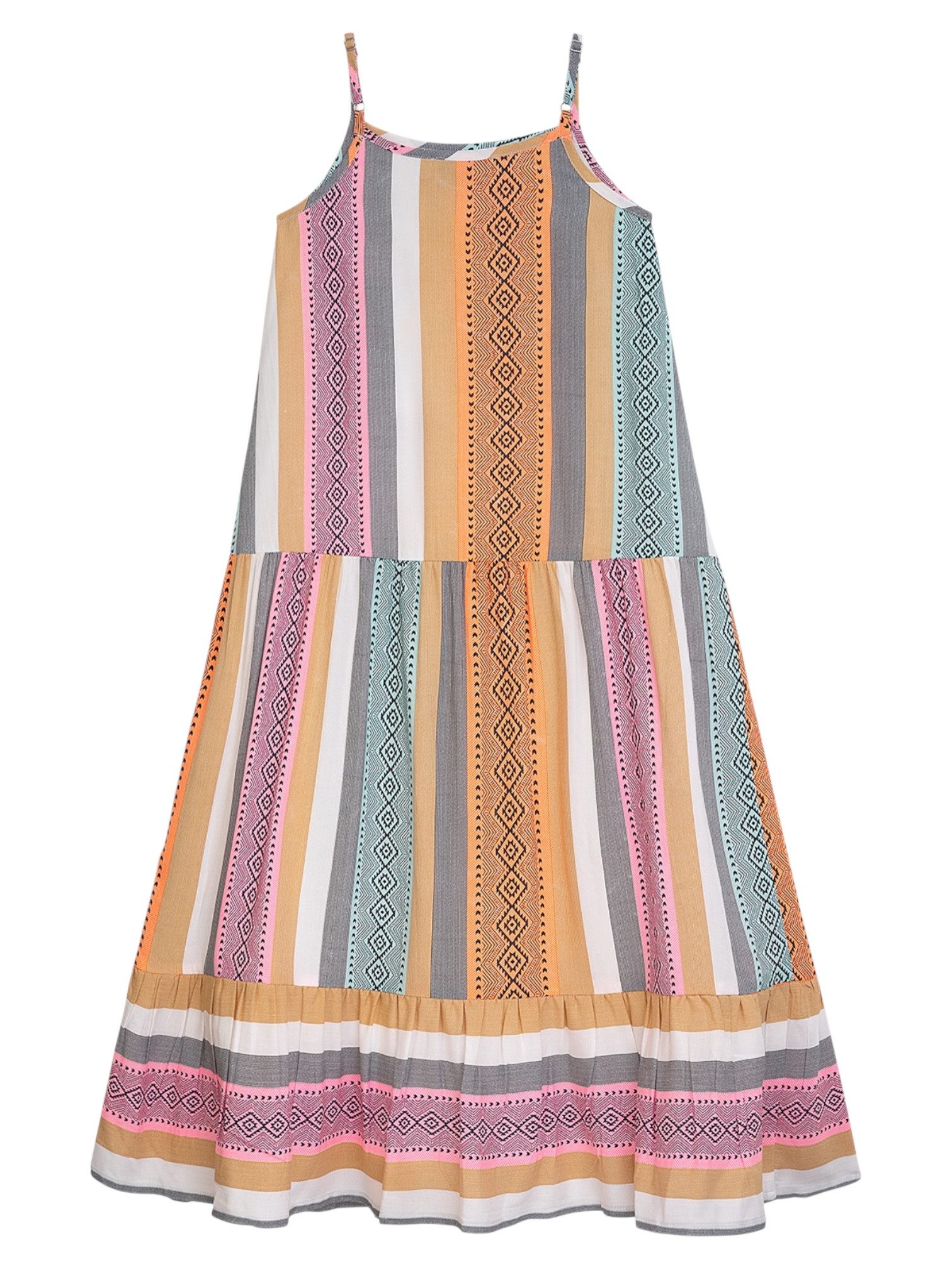DANAMADE Sommerkleid DAMELIE (1-tlg) Mädchen Sommerkleid mit modernem Ethno-Print